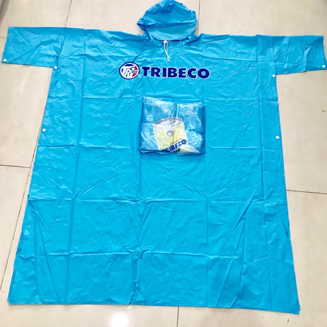 xưởng in áo mưa quà tặng theo yêu cầu thương hiệu nước giải khác TRIBECO