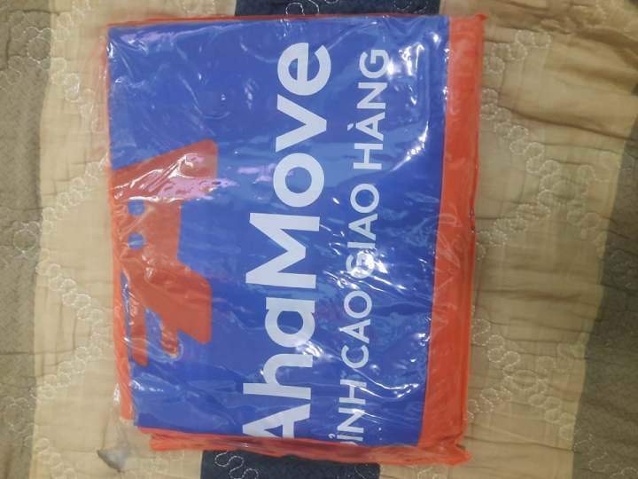 áo mưa in logo Ahamove