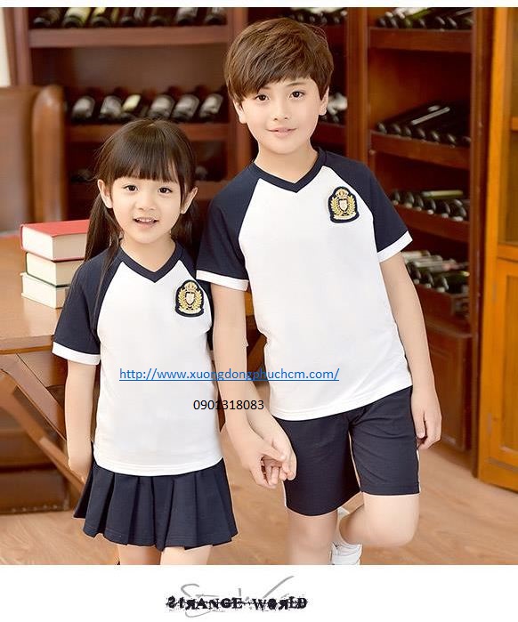 đồng phục học sinh mầm non và tiểu học m10