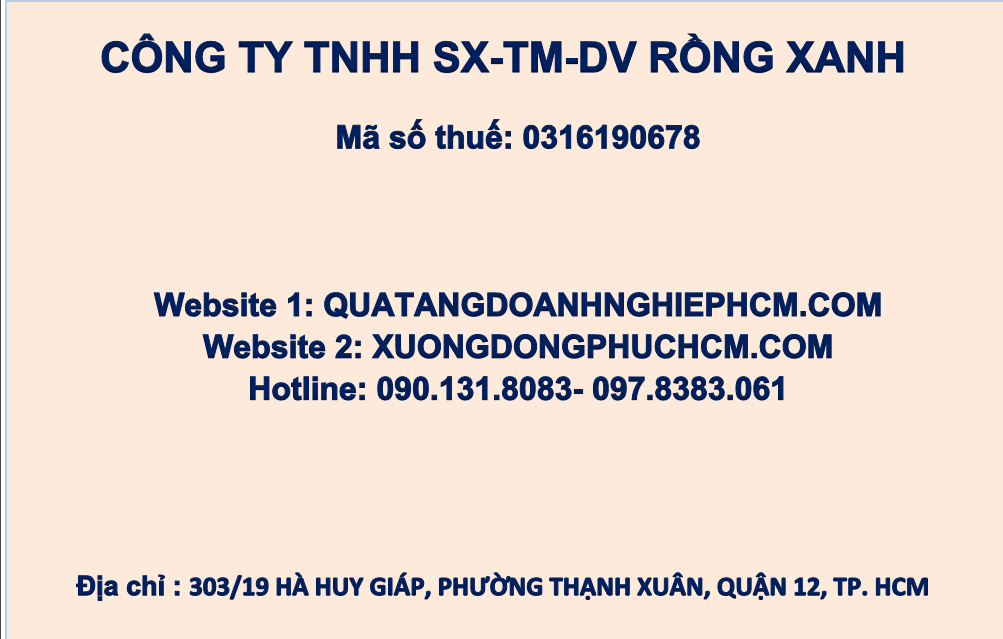website sản xuất quà tặng doanh nghiệp và thiết kế đồng phục theo yêu cầu