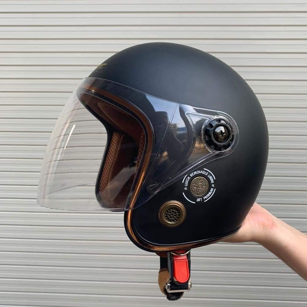 nón bảo hiểm 3/4 in logo theo yêu cầu 122023