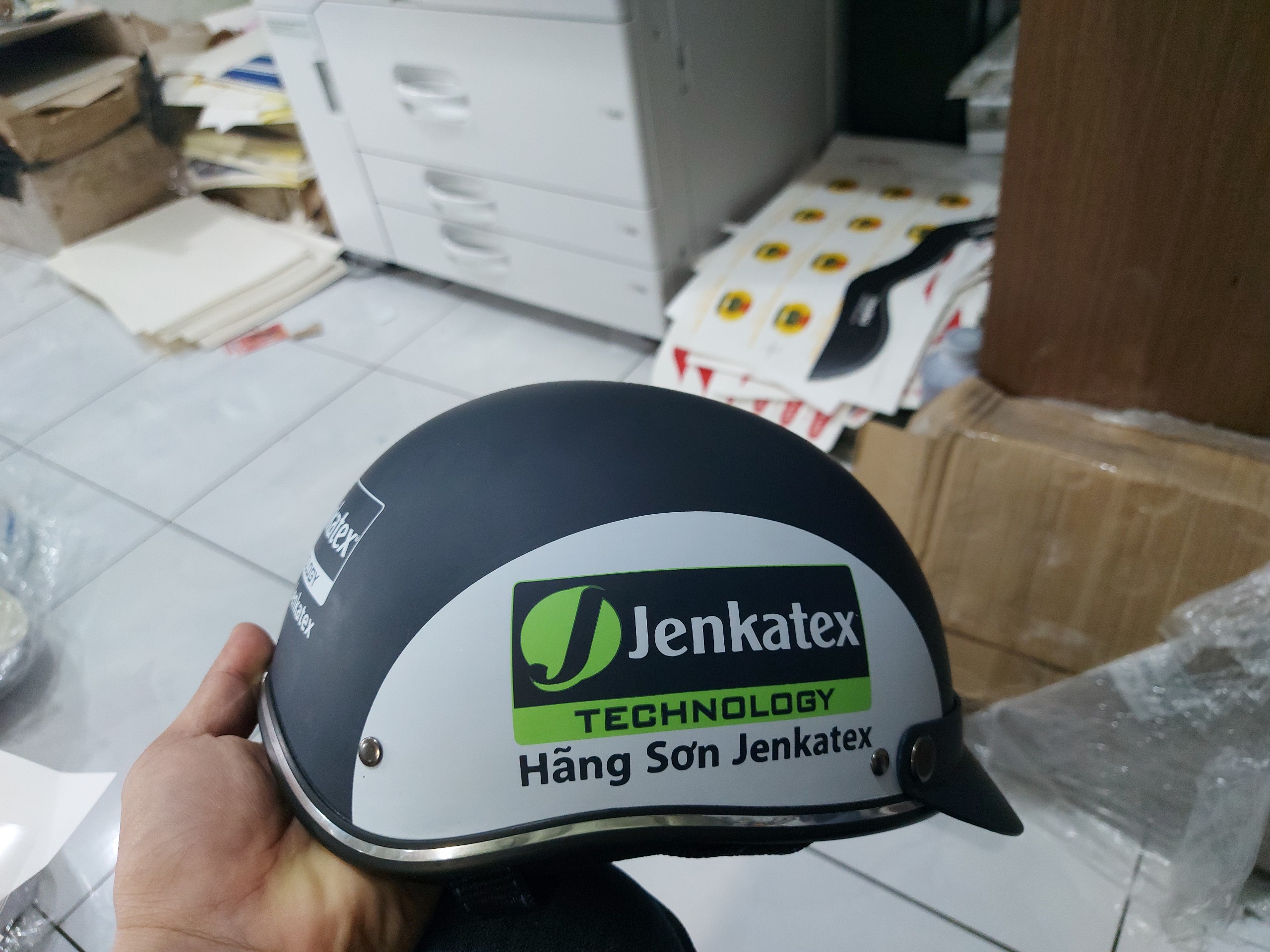 nón bảo hiểm quà tặng logo jenkatex