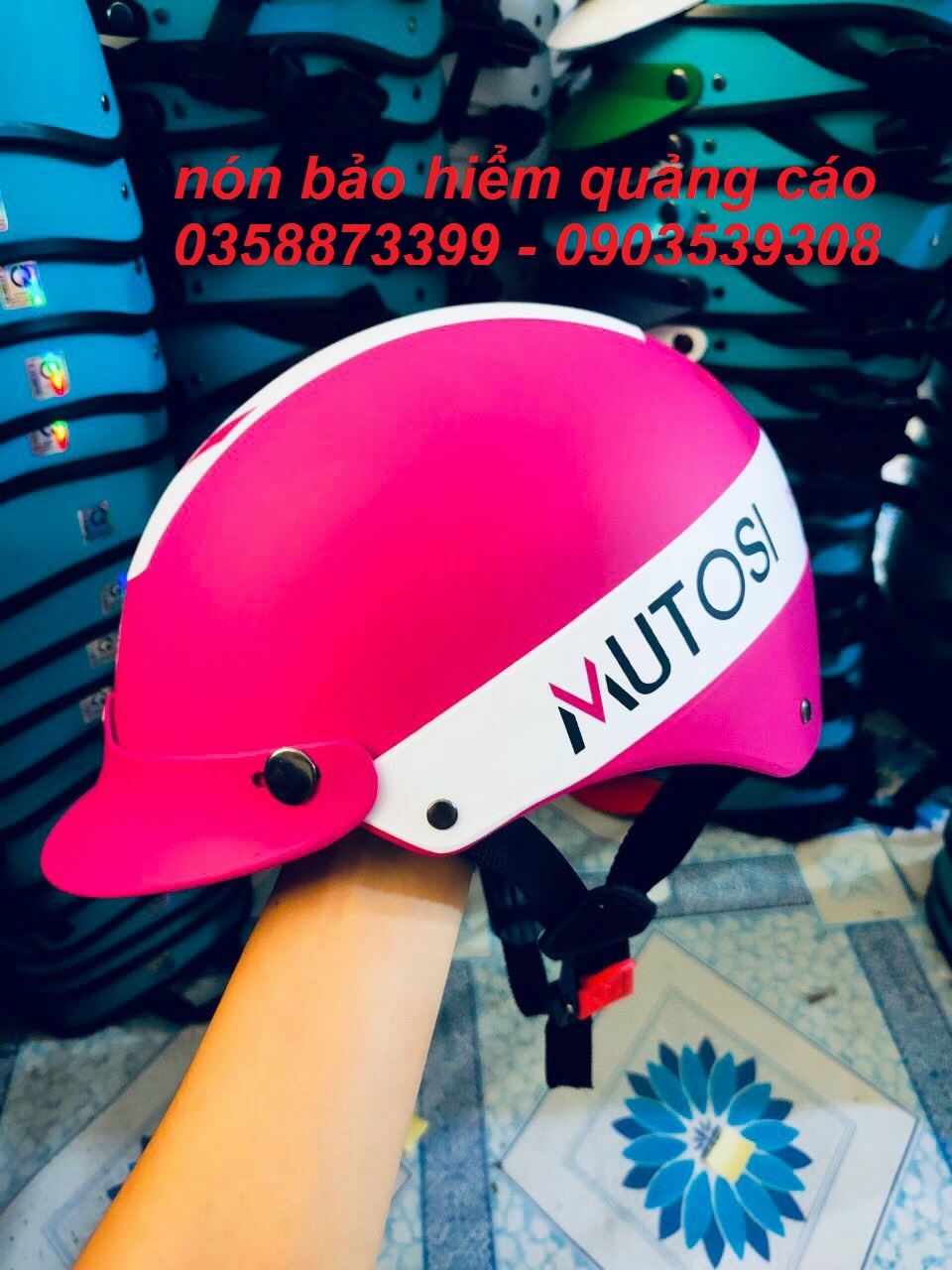 nón bảo hiểm quảng cáo giá 47.000đ