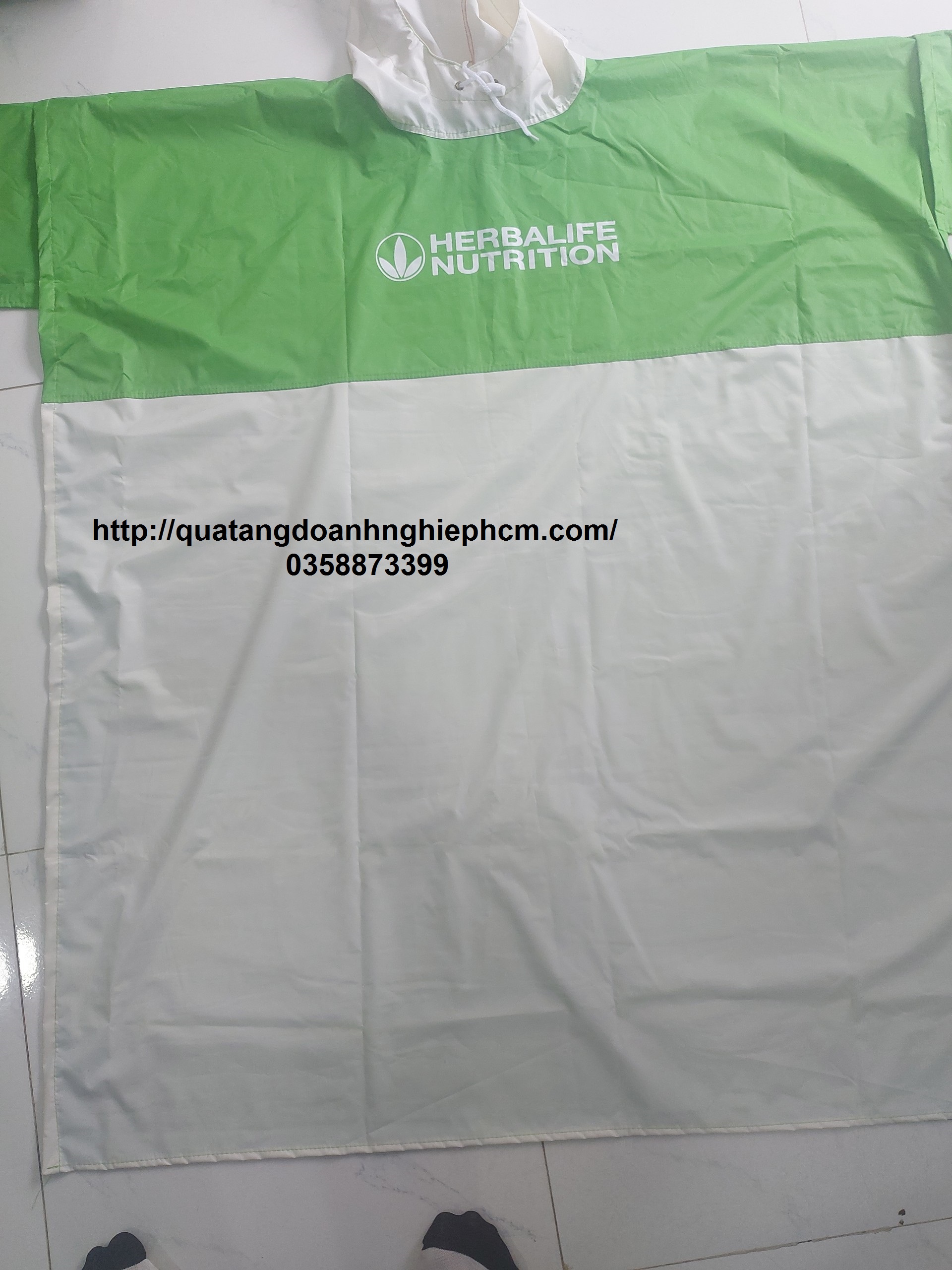 đặt làm áo mưa quà tặng in logo công ty