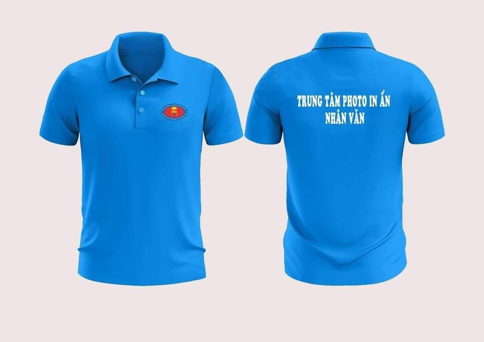 áo thun đồng phục trung tâm photo in ấn nhân văn