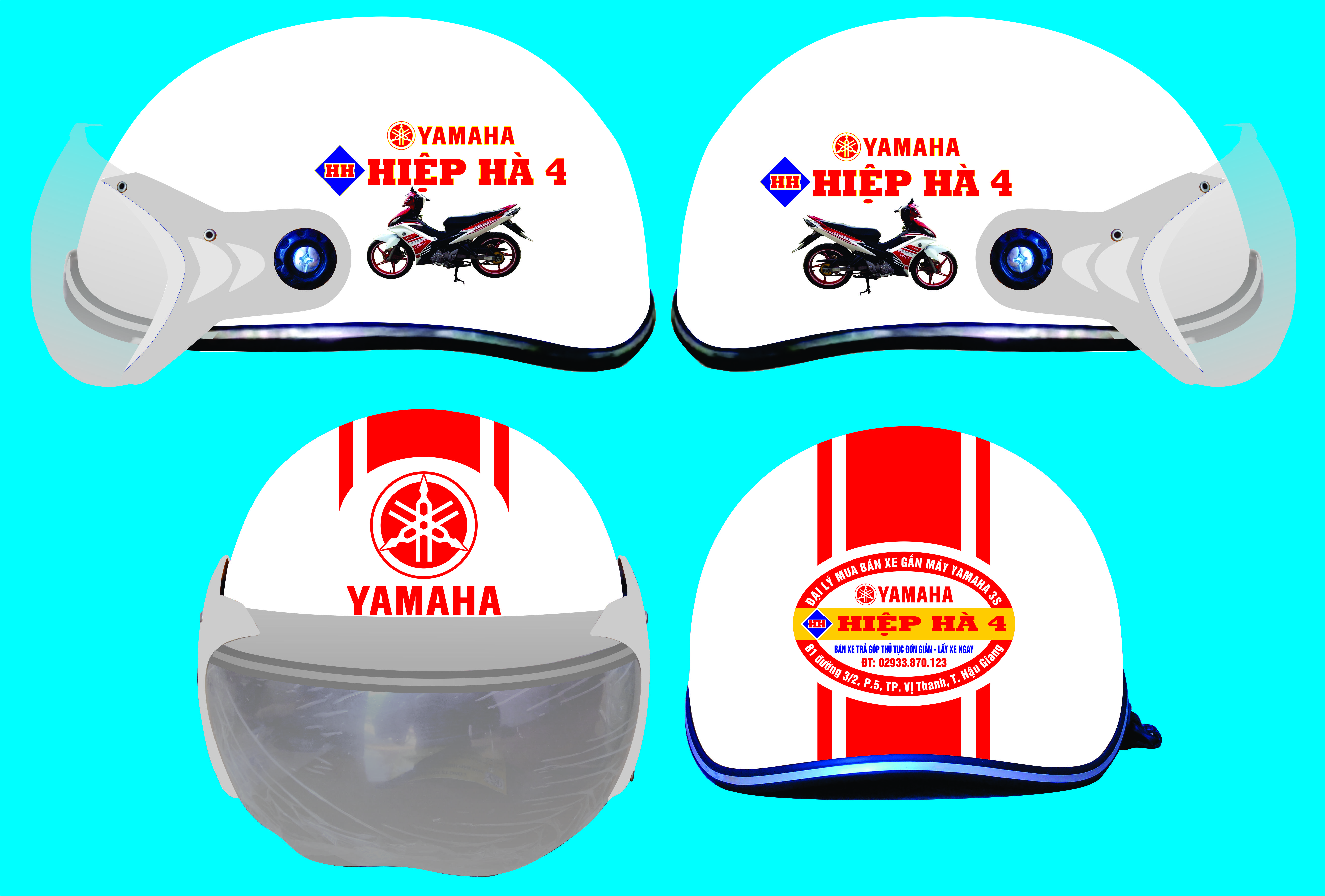 nón xe máy yamaha