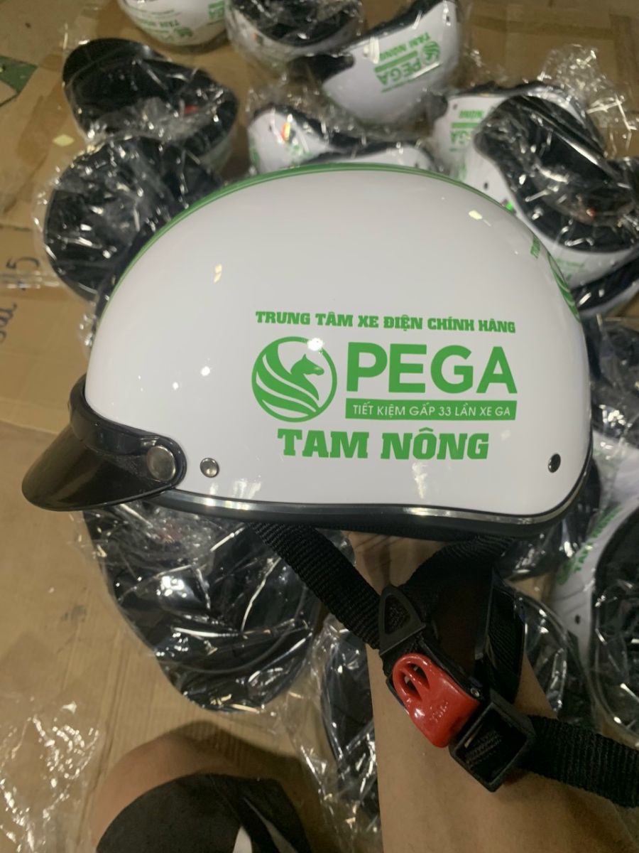 nón bảo hiểm quà tặng trơn nửa đầu
