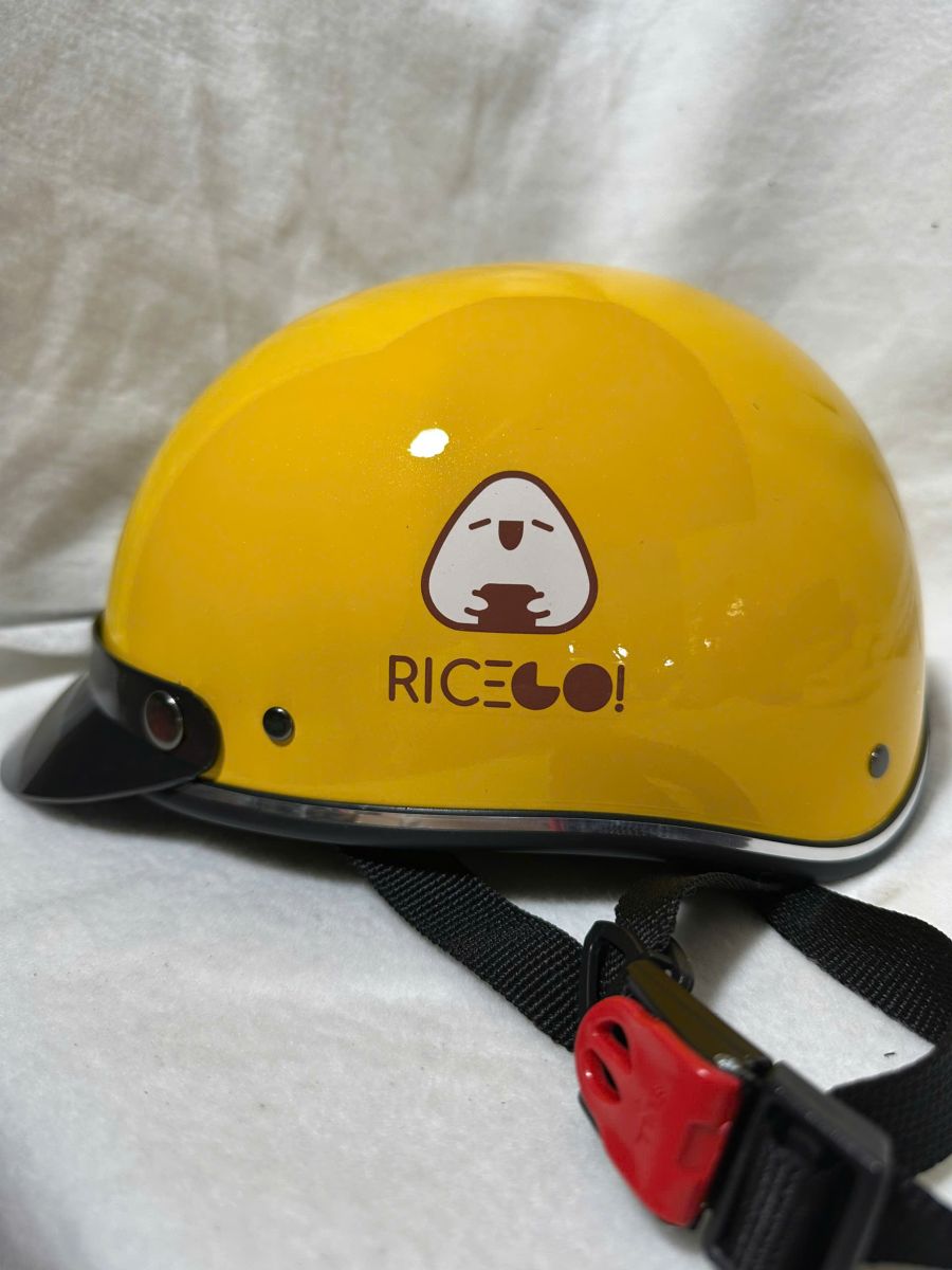 Mẫu nón bảo hiểm in logo RICEGO